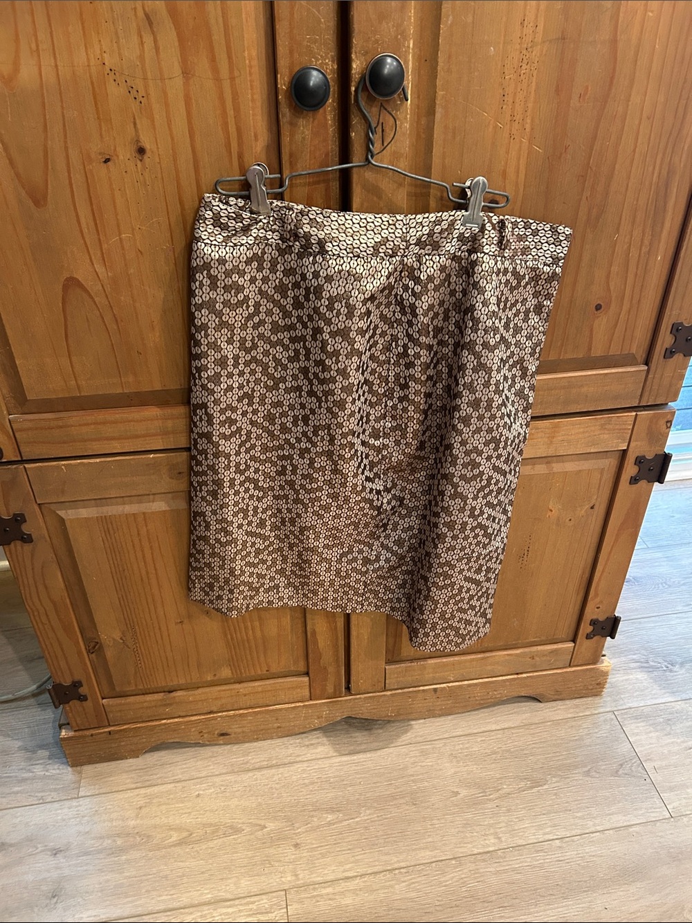 Worthington Brown & Cream Mini Skirt